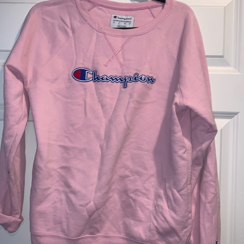 Bubblegum pink champion sweater